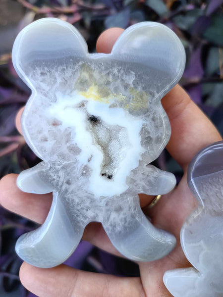 Agate Crystal Mickey Mouse Carving