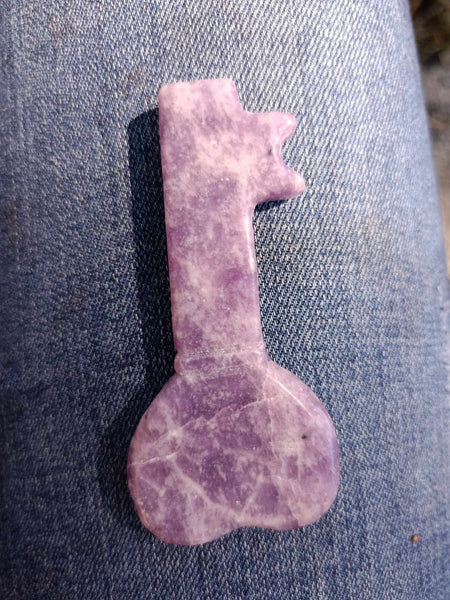 Lepidolite Crystal Key