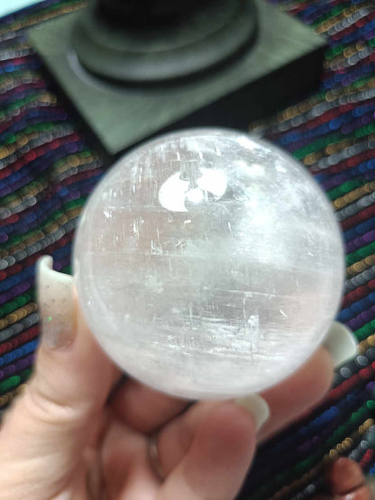 Merkabite Calcite Sphere 2.3in diameter