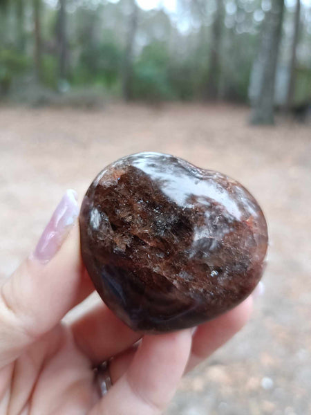 Fire Quartz Crystal Heart