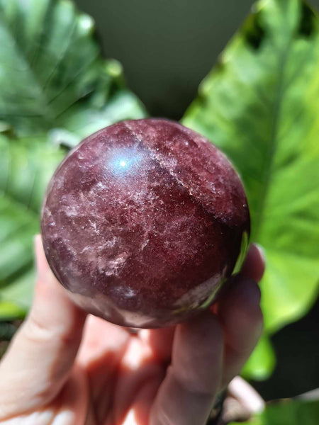 Strawberry Quartz Crystal Sphere