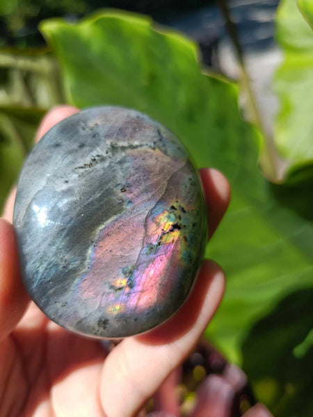 Purple Labradorite palmstone