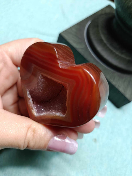 Carnelian Jasper heart