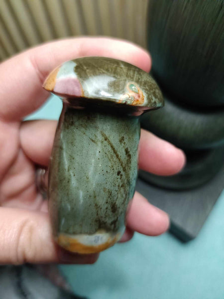 Polychrome Jasper Crystal Mushroom