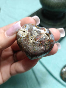 Ocean Jasper Crystal Heart