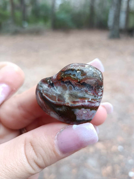 Ocean Jasper Crystal Heart