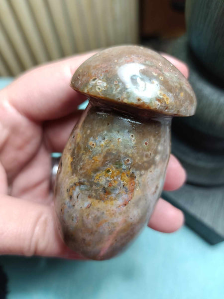 Polychrome Jasper Crystal Mushroom