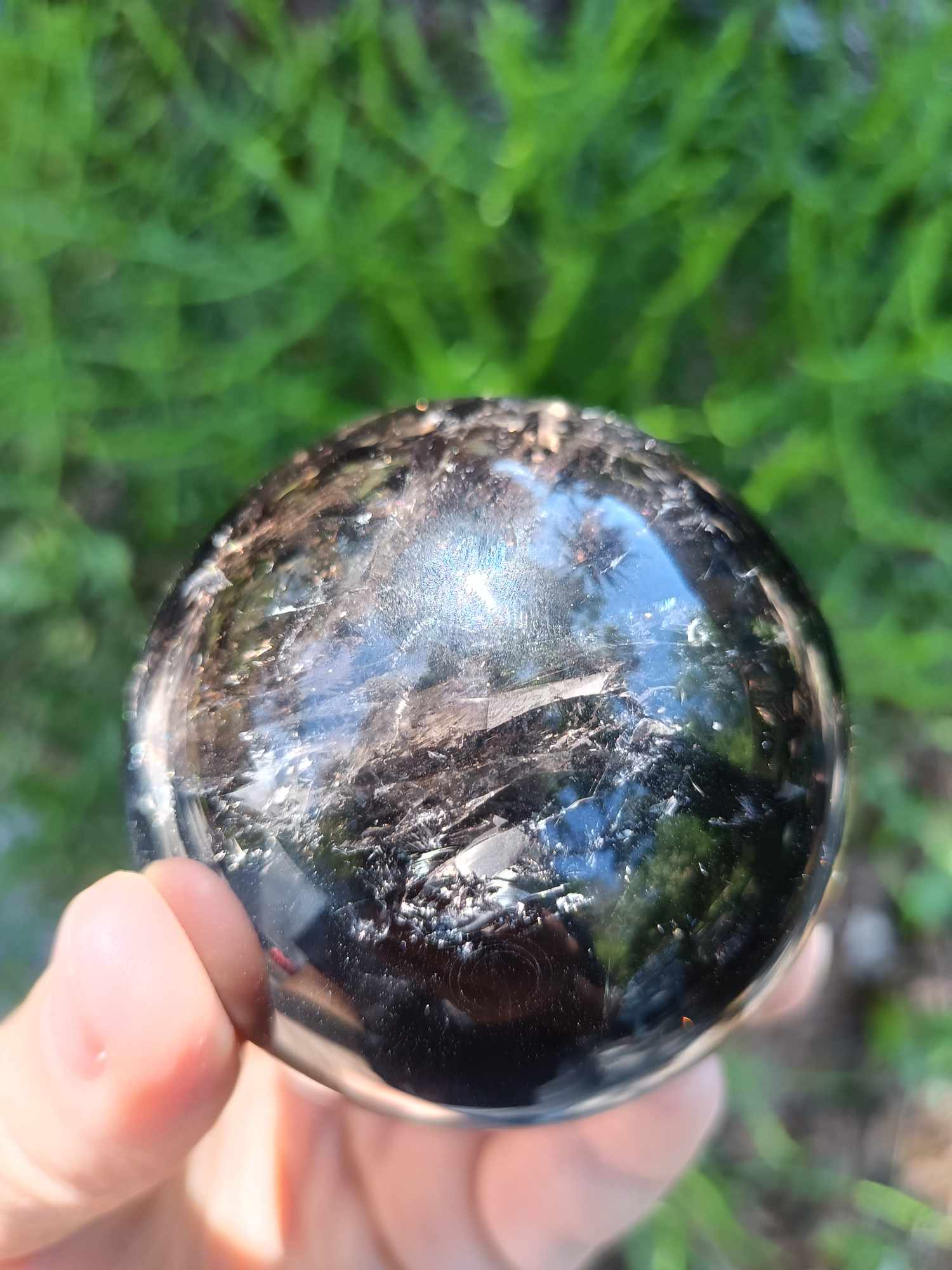 Smokey Quartz Crystal Sphere