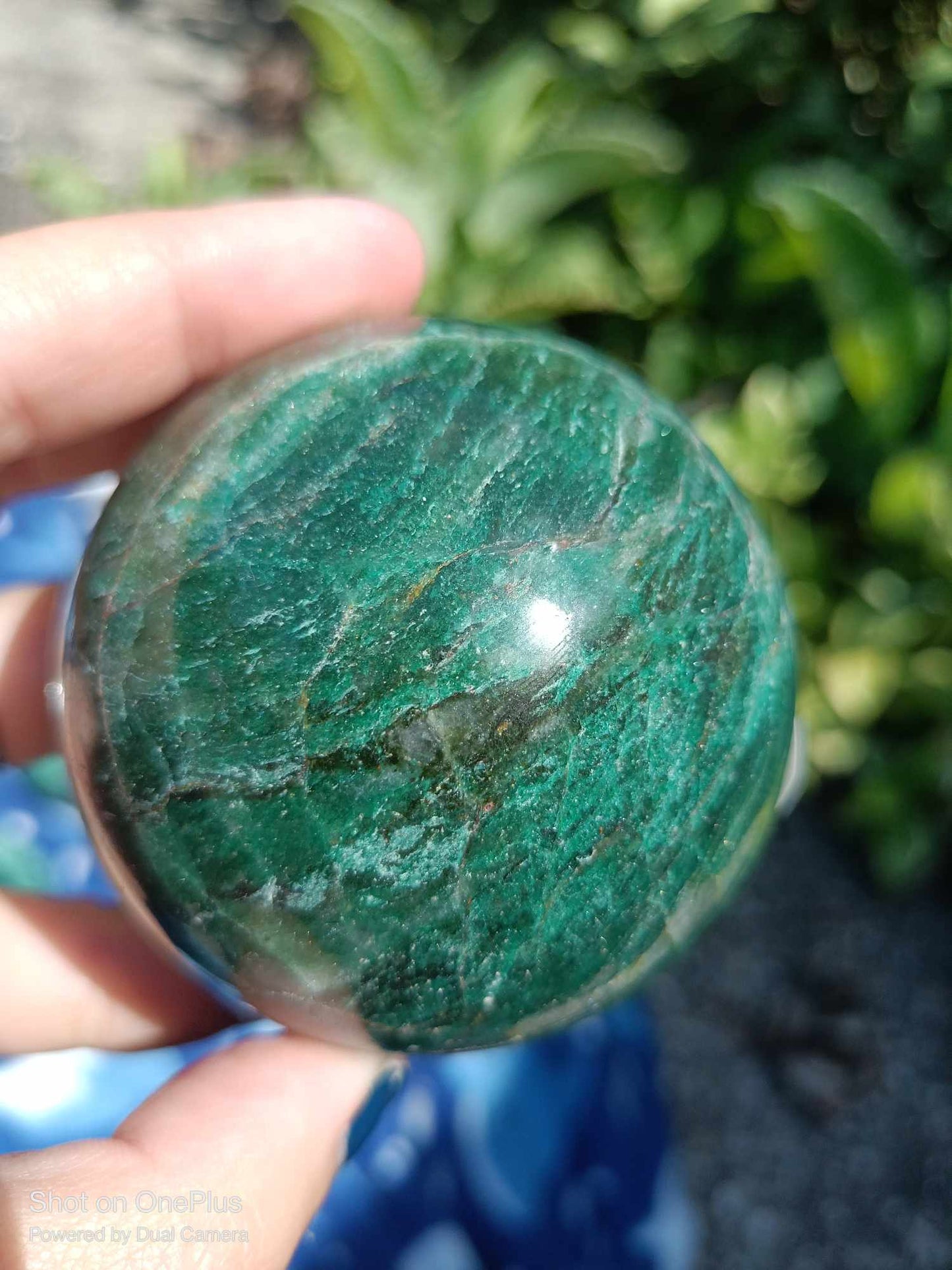 Mariposite green mineral crystalized pollished Spheres