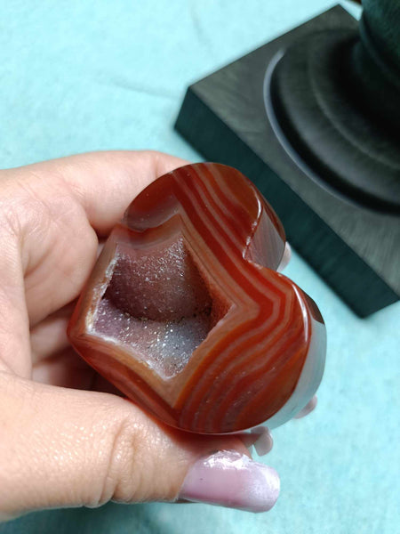 Carnelian Jasper heart