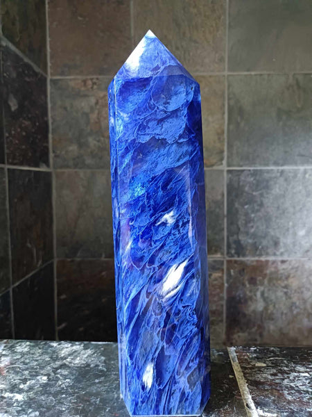 Blueberry Quartz Crystal Tower