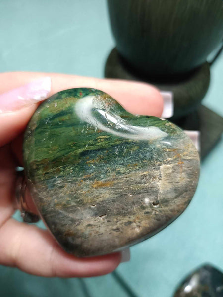 Ocean Jasper Crystal Heart