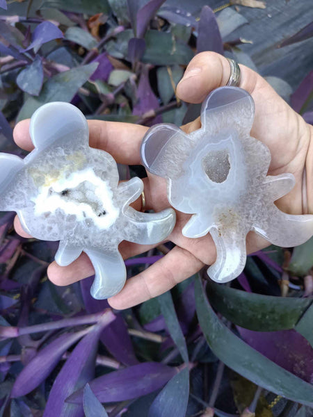 Agate Crystal Mickey Mouse Carving