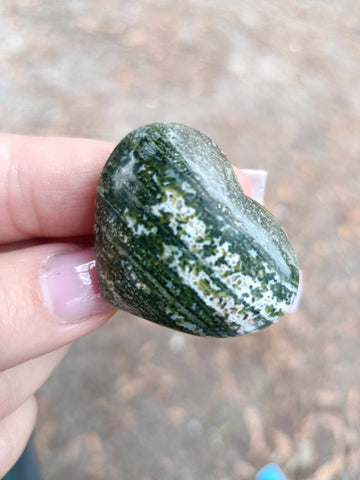 Ocean Jasper Crystal Heart