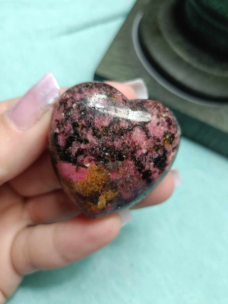 Rhodonite Crystal Heart