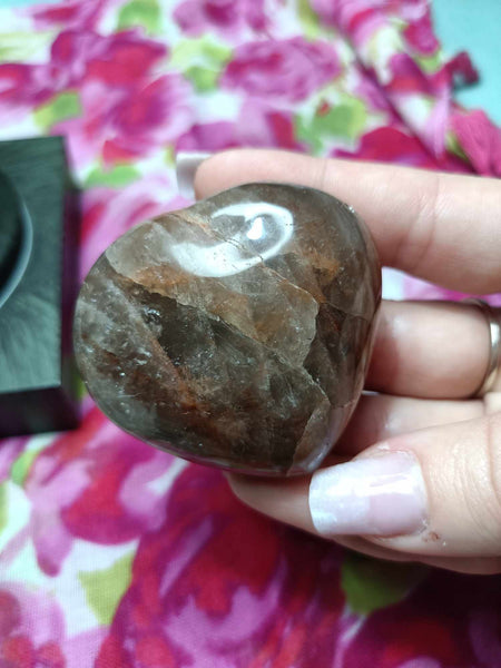 Fire Quartz Crystal Heart