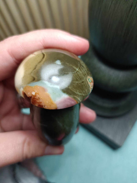 Polychrome Jasper Crystal Mushroom