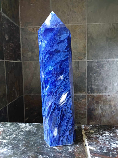 Blueberry Quartz Crystal Tower