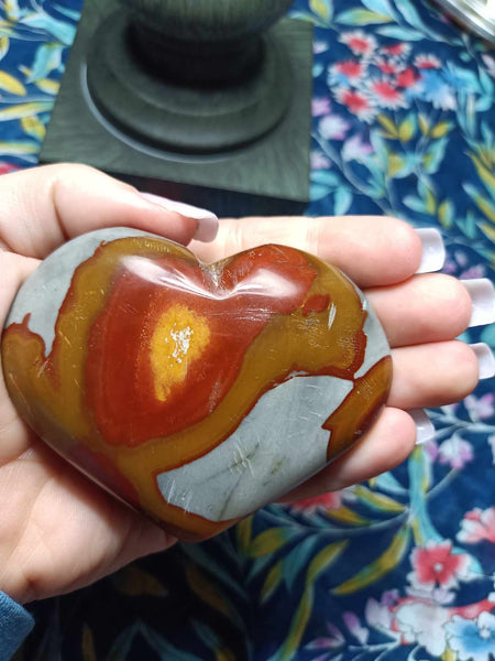 Polychrome Jasper heart