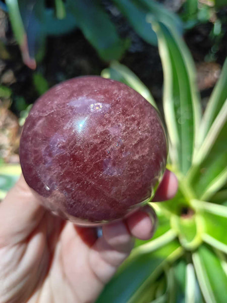 Strawberry Quartz Crystal Sphere