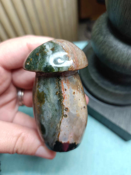 Polychrome Jasper Crystal Mushroom