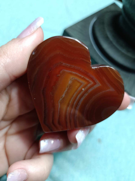 Carnelian Jasper heart