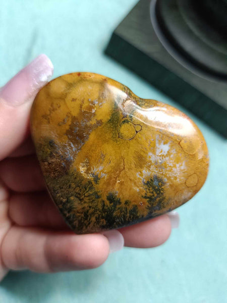 Ocean Jasper Crystal Heart