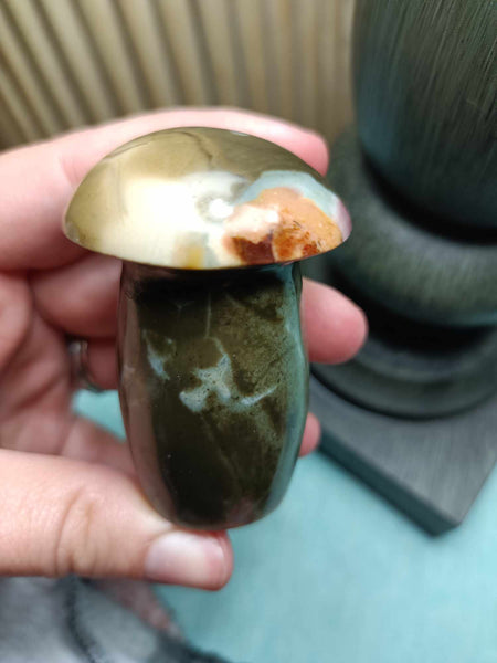 Polychrome Jasper Crystal Mushroom