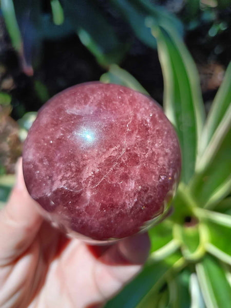 Strawberry Quartz Crystal Sphere