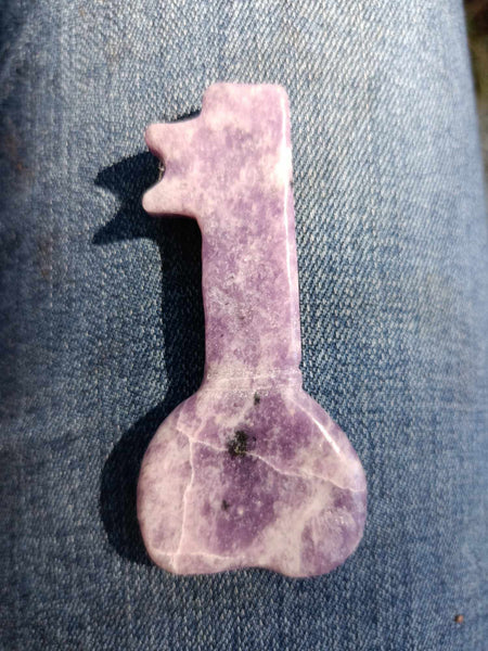 Lepidolite Crystal Key