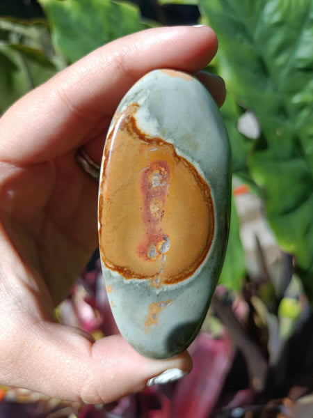 Polychrome Jasper Palm Stone