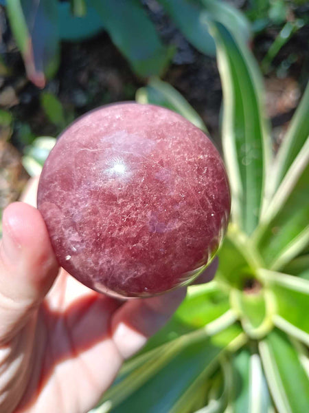 Strawberry Quartz Crystal Sphere