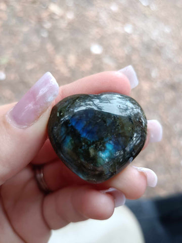 Labradorite Crystal Heart mini