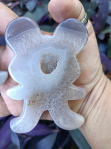 Agate Crystal Mickey Mouse Carving