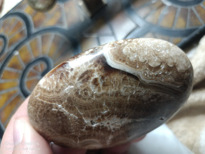 Chocolate Calcite Palmstone