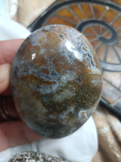 Ocean Jasper Crystal Palmstone