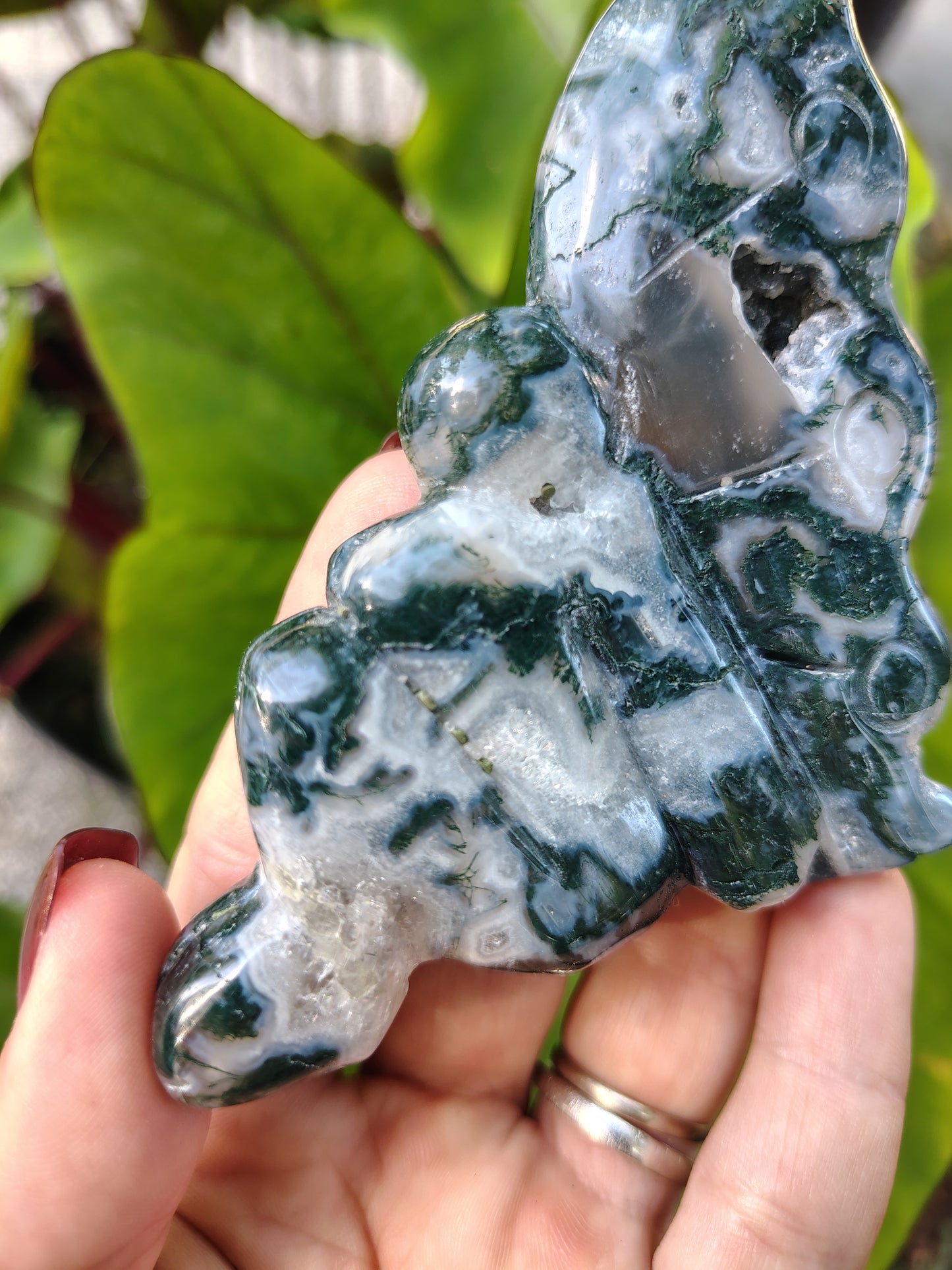 Fairy Crystal Goddess Moss Agate