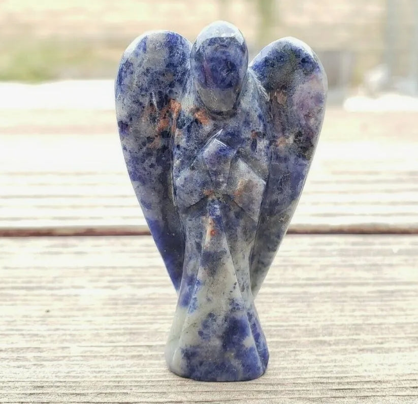 Satellite Crystal Angel carving