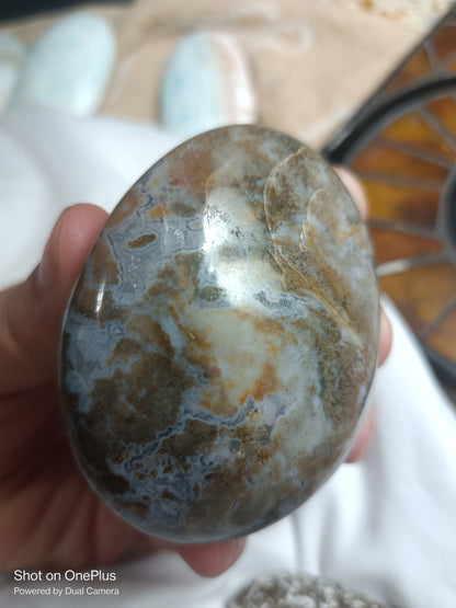 Ocean Jasper Crystal Palmstone