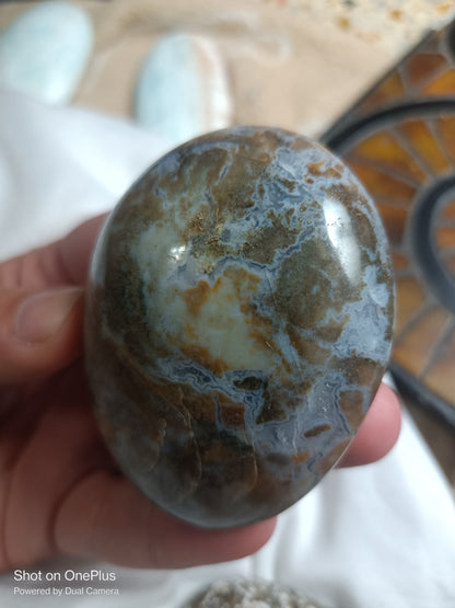 Ocean Jasper Crystal Palmstone