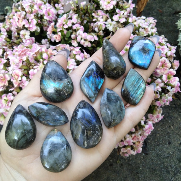 Labradorite high flash cabs