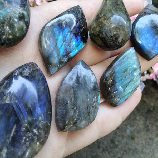 Labradorite high flash cabs