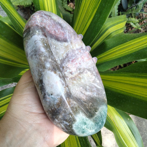 Ocean Jasper Crystal Bowl ovular shaped