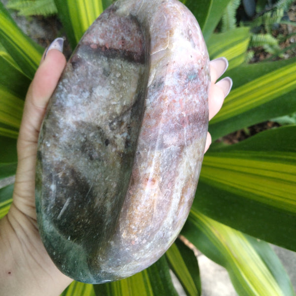 Ocean Jasper Crystal Bowl ovular shaped