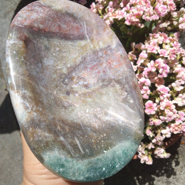 Ocean Jasper Crystal Bowl ovular shaped