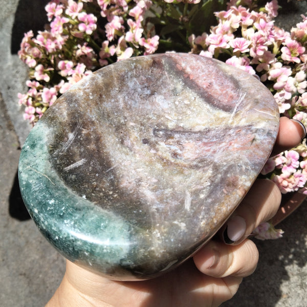 Ocean Jasper Crystal Bowl ovular shaped