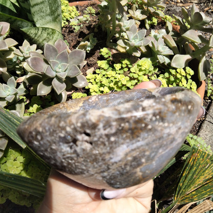 Ocean Jasper Crystal Bowl "wheatgrass juice"