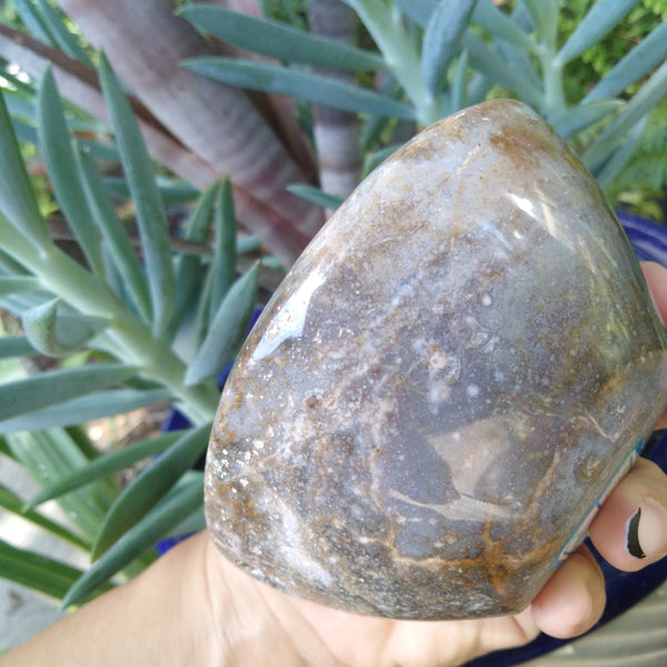 Ocean Jasper Crystal Bowl "wheatgrass juice"