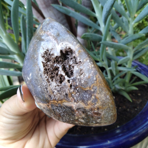 Ocean Jasper Crystal Bowl "wheatgrass juice"