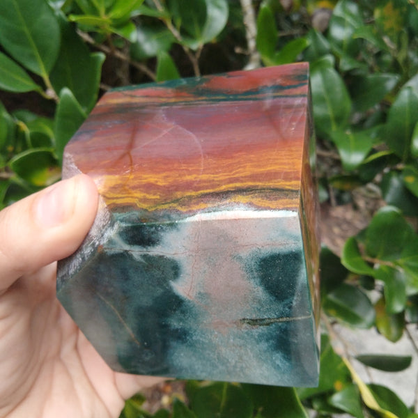 Ocean Jasper cube